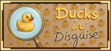 yellow background, a rubber duck on the side and the title "Ducks in Disguise"