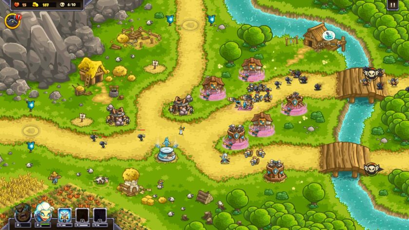 Kingdom Rush 6: Genesis TD battle segment
