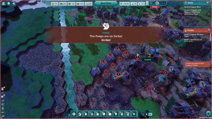 Beyond These Stars gameplay with peeps unionizing
