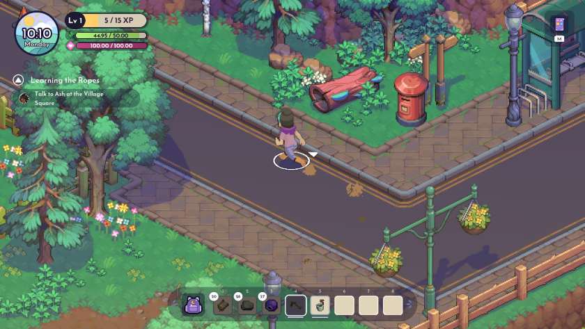 RUnning down the street in Moonfrost.