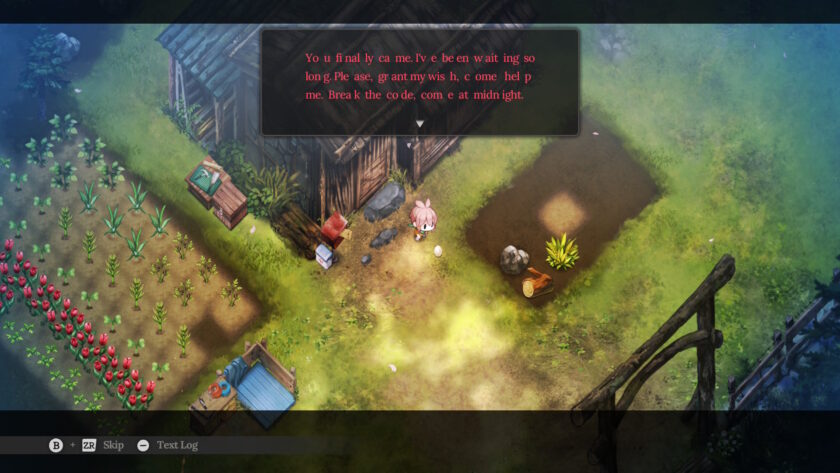 Screenshot of Village in the Shade, breaking the first rule
