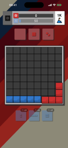 Cube Clasher starting puzzle