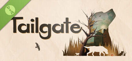 an outline of a dog with the title on a baige background