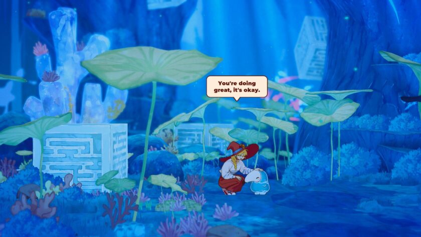 an underwater landscape with some puzzles